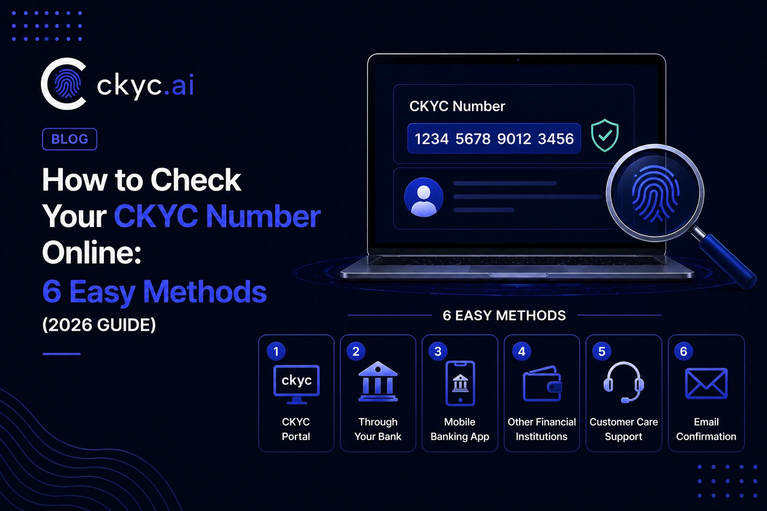 How to Check Your CKYC Number Online: 6 Easy Methods (2026 Guide)